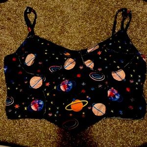 Galaxy crop top